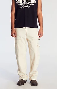 Pacsun Dylan Baggy Jeans Cowboy Cargo Cream