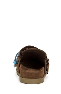 AZALEA WANG Women's Brown Abeille Tassel Mules