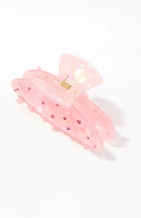 LA Hearts Pink Flower Hair Claw Clip
