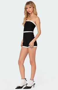 Edikted Kit Contrast Ribbed Romper