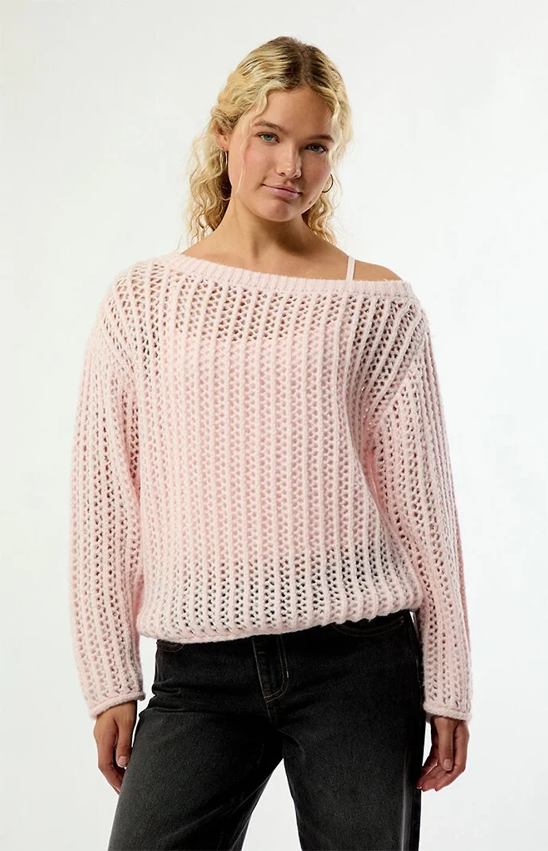 Your Favorite Sally Off-The-Shoulder Pullover Sweater