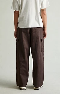 Pacsun Ryder Ultra Baggy Cargo Pants Stretch Brown