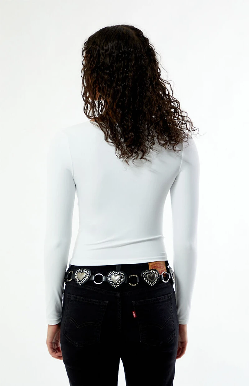 Your Favorite Gianna Plunge V-Neck Long Sleeve Top