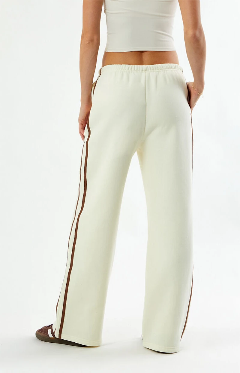 Rhythm Cream Contrast Track Baggy Sweatpants