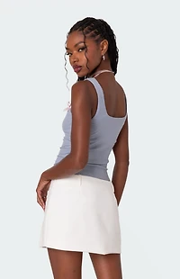 Edikted Lola Ribbed Tank Top