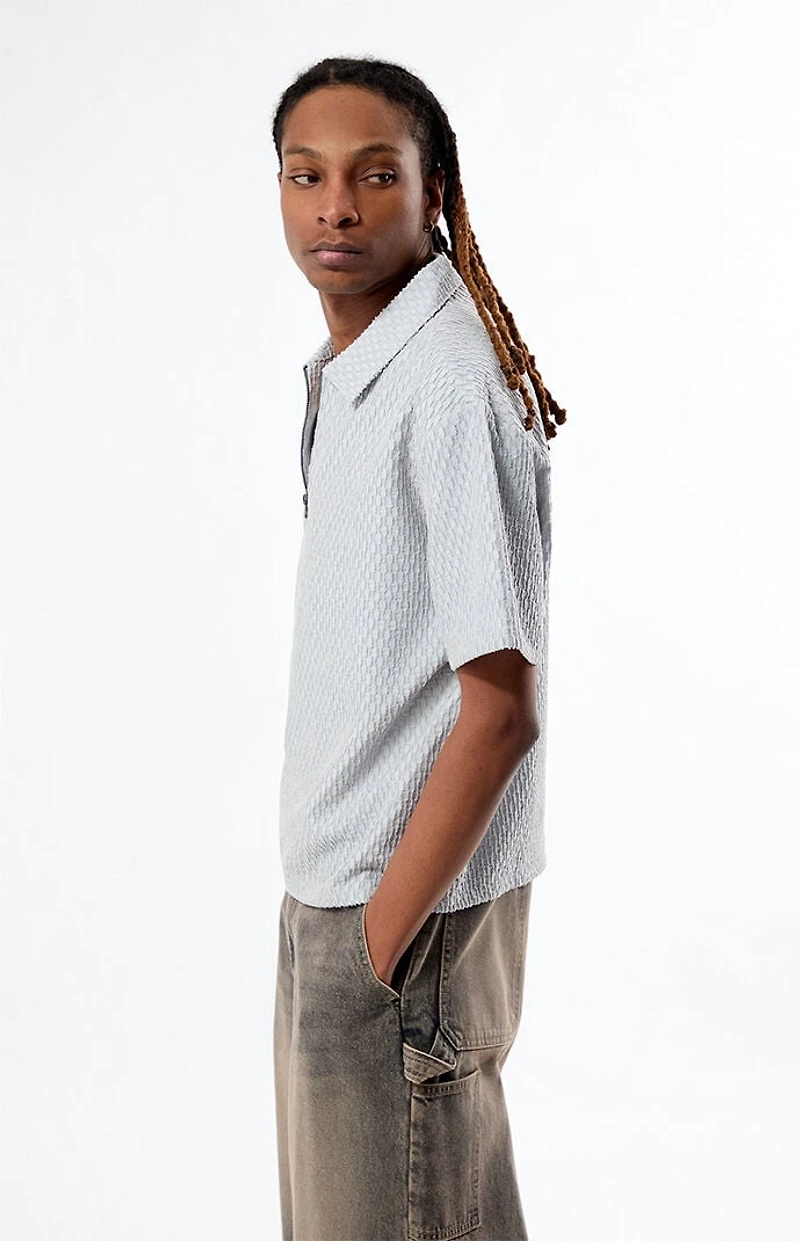 Pacsun Nomad Gray Quarter Zip Shirt