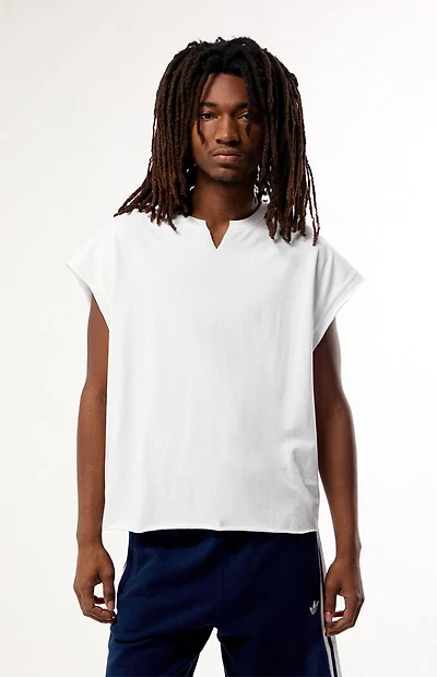 Pacsun White Solid Muscle Tank