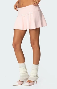 Edikted Easter Pleated Knit Mini Skirt