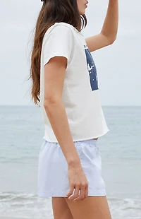 John Galt White Radio Silence Robyn Off-The-Shoulder Top