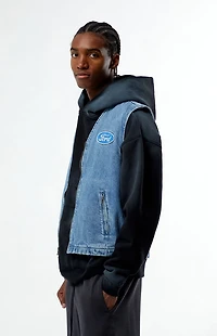 FORD Denim Zip Up Vest