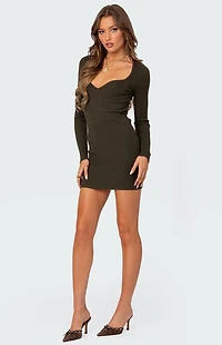 Edikted Amber Knit Mini Dress