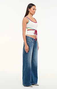 ABRAND Evelyn 00 Super Low Rise Wide Leg Jeans
