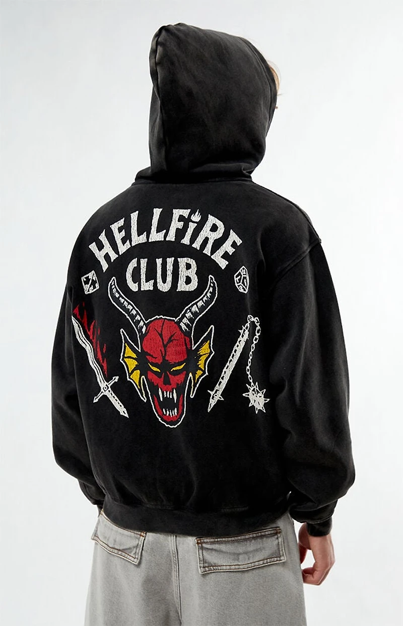 Netflix Stranger Things Hellfire Club Zip Up Hoodie