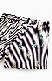 Pacsun Bouquet Striped 4.5" Swim Trunks