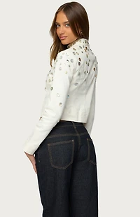 Edikted Elira Iridescent Fitted Jacket