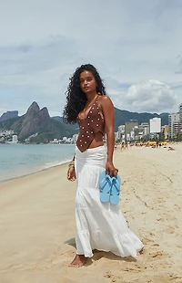 Beverly and Beck Maribel Tie Back Halter Top