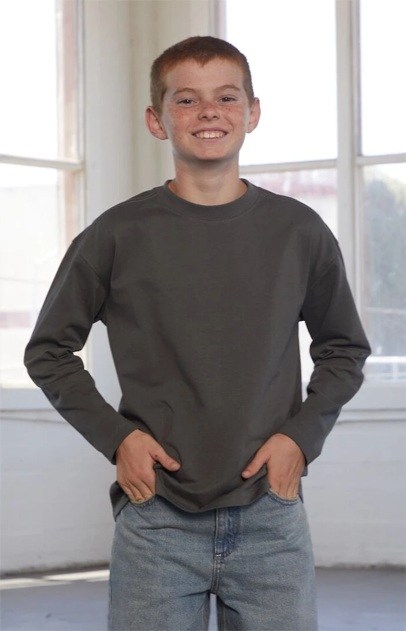 Pacsun Kids Brown Long Sleeve T-Shirt