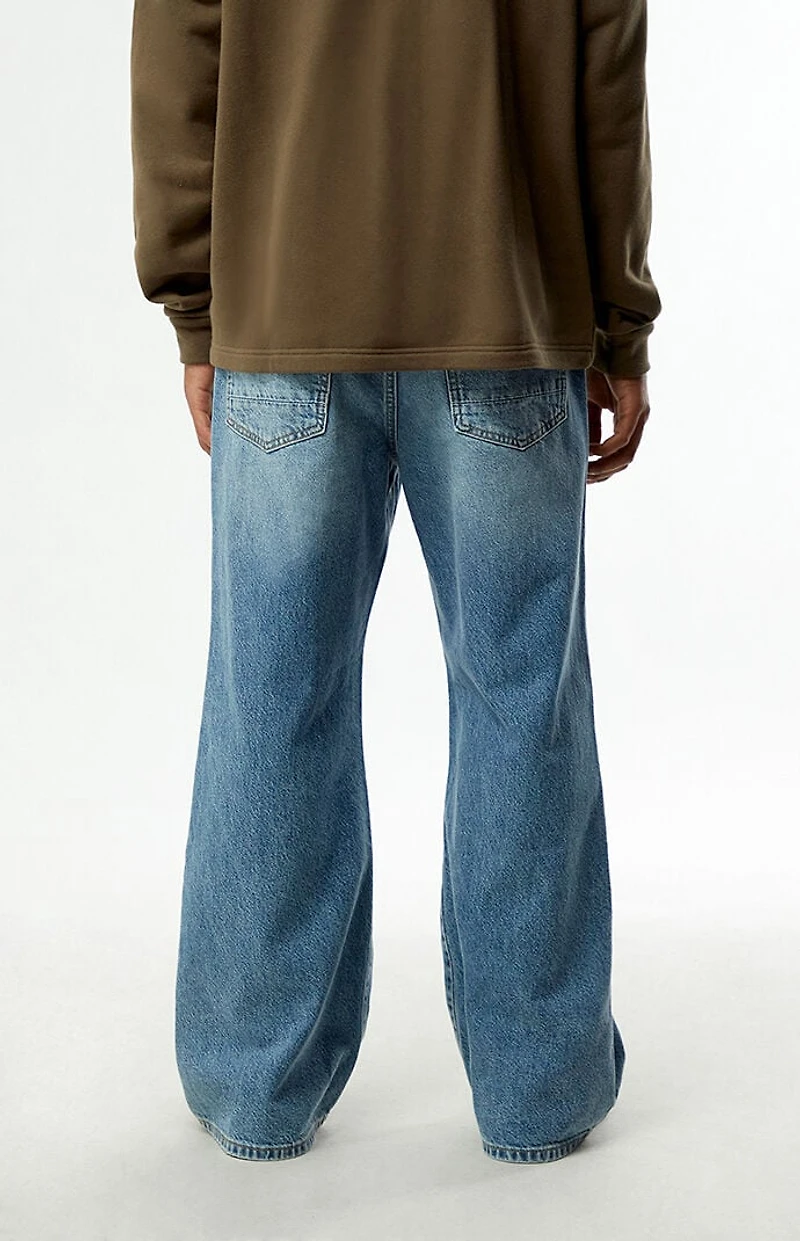 Pacsun Bennett Baggy Flare Jeans Medium Blue