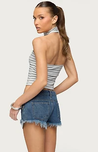 Edikted Kay Striped Halter Top