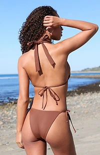 Pacsun Brown Summer Side Tie Bikini Bottom