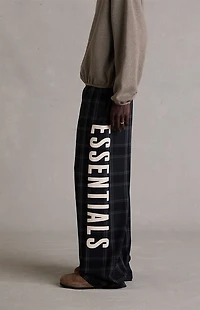 Fear of God ESSENTIALS Vintage Black Plaid Lounge Pants
