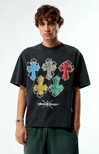 Pacsun Cross State Cropped T-Shirt