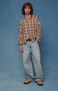 Pacsun Blake Extreme Baggy Jeans Light Blue