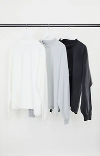 Pacsun 3 Pack Premium Cropped Long Sleeve Shirts