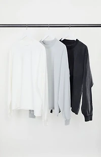 Pacsun 3 Pack Premium Cropped Long Sleeve Shirts