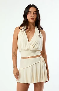 Beverly and Beck Asymmetrical Mini Skirt