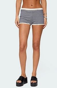 Edikted Saylor Striped Knit Shorts