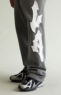 Pacsun LA Applique Fleece Baggy Sweatpants