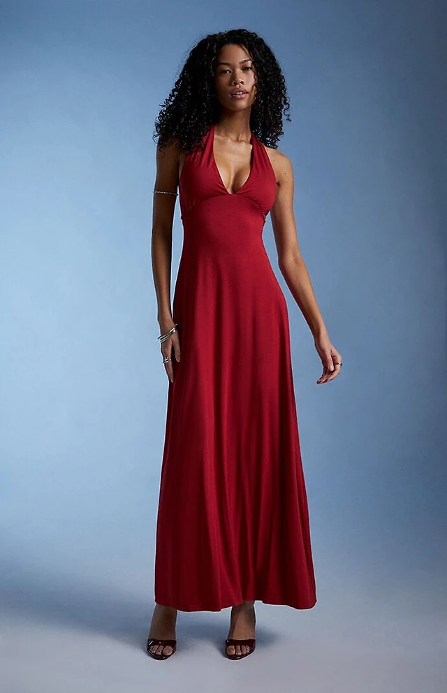 Third Charm Alexa Halter Midi Dress at Foxvalley Mall in Aurora, IL