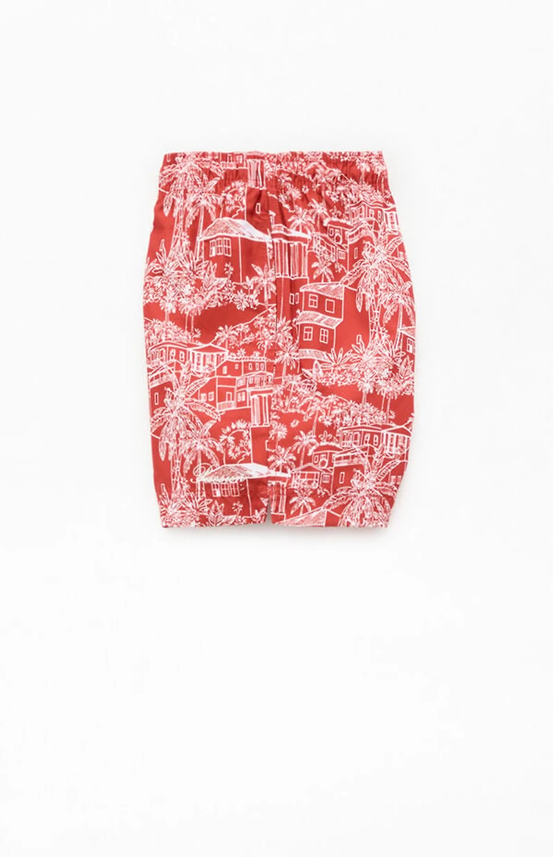 Pacsun Tropical Villa 4" Swim Trunks