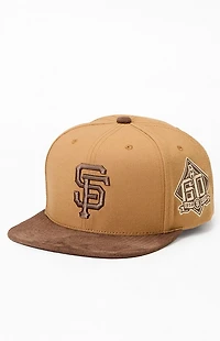 Mitchell & Ness Tan MLB SF Giants 60th Anniversary Strapback Hat
