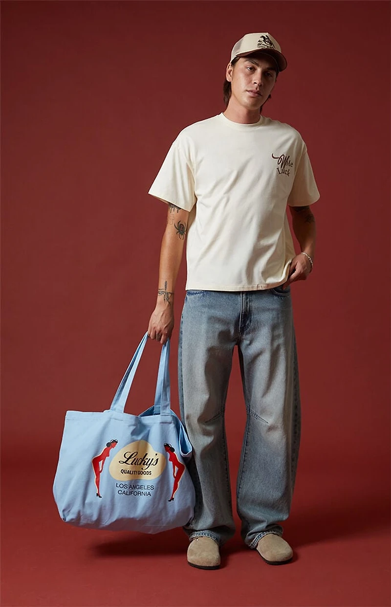 WISH ME LUCK Lucky Quality Goods Tote Bag