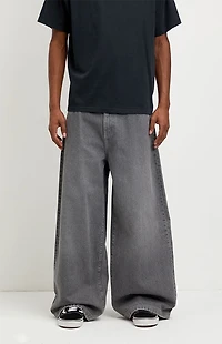 Pacsun Ryder Ultra Baggy Jeans Flames Gray