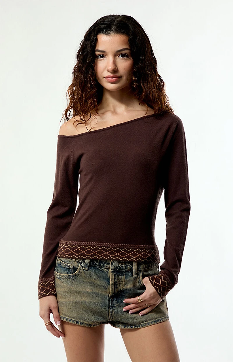 Your Favorite Clarity Off-The-Shoulder Sweater