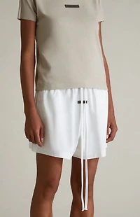 Fear of God ESSENTIALS Women's Cloud White Lounge Shorts