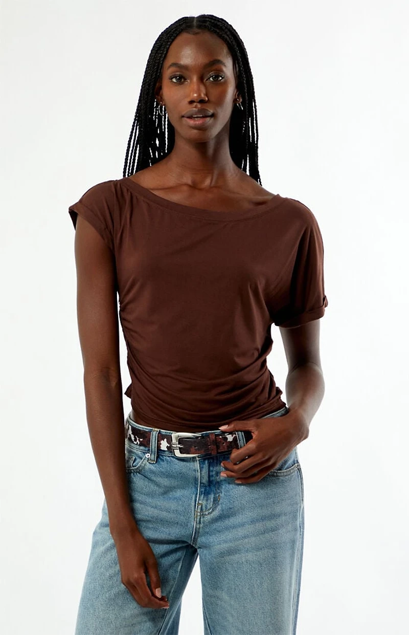 Your Favorite Allie Off-The-Shoulder Cinched Top