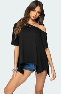 Edikted Josy Off Shoulder Handkerchief Top