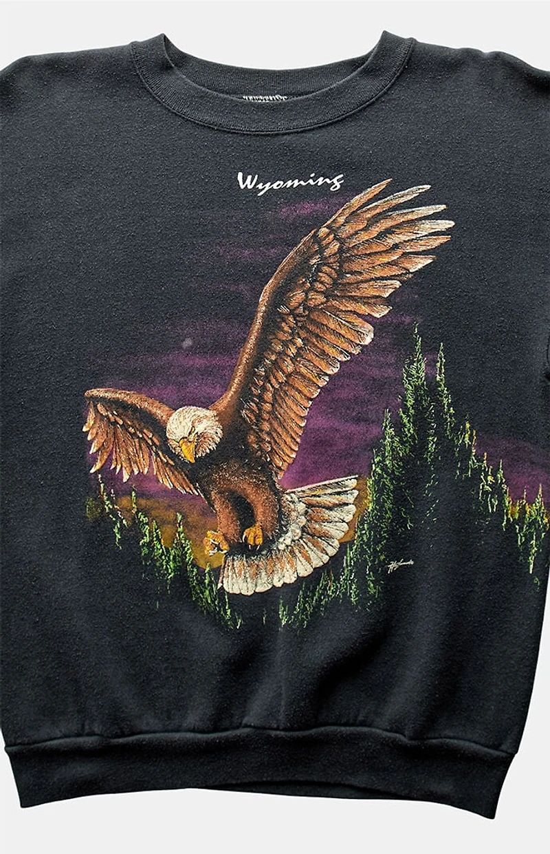 PS VINTAGE 90s Wyoming Eagle Crew Neck Sweatshirt