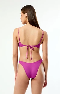 Pacsun Purple Rae High Cut Bikini Bottom