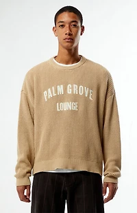 Pacsun Palm Grove Lounge Ribbed Crew Neck Sweater