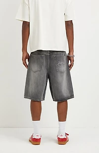 Pacsun Parker Baggy Jean Shorts Black Wash