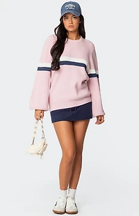 Edikted Nautical Striped Oversized Sweater