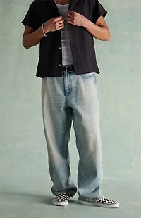 RARE DNM EDIT Washed Light Blue Baggy Jeans