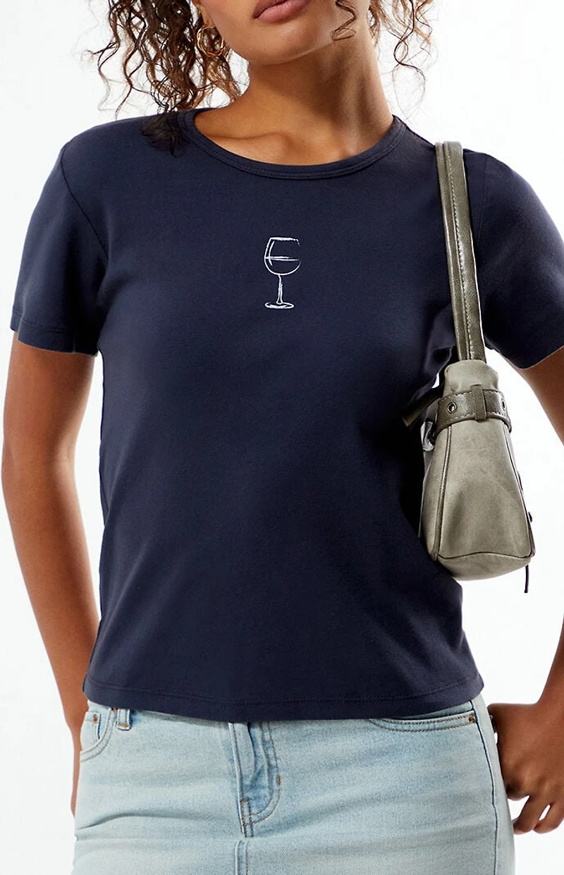 PS / LA Wine Glass Skimmer T-Shirt
