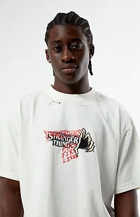 Netflix x Stranger Things Invite Hellfire Club Ripped T-Shirt