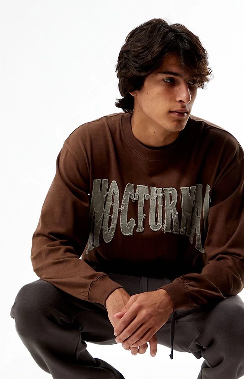 Pacsun Nocturnal Cropped Long Sleeve T-Shirt